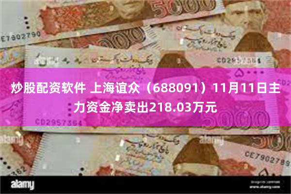 炒股配资软件 上海谊众（688091）11月11日主力资金净卖出218.03万元